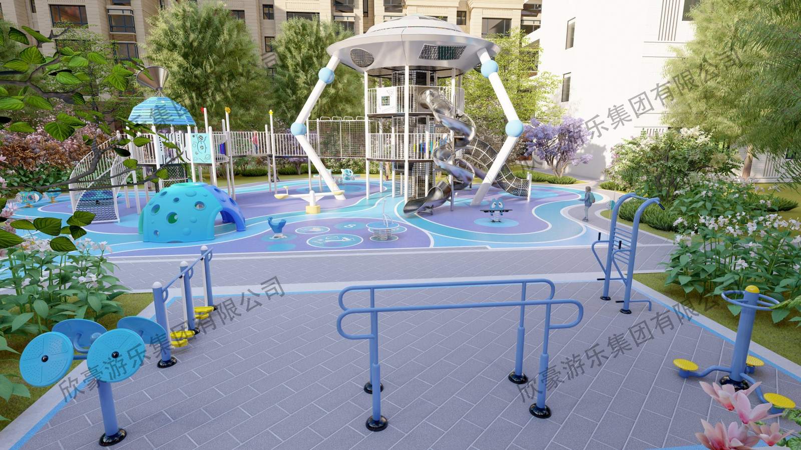 UFO 飞碟主题全龄活动场地(造型效果图)